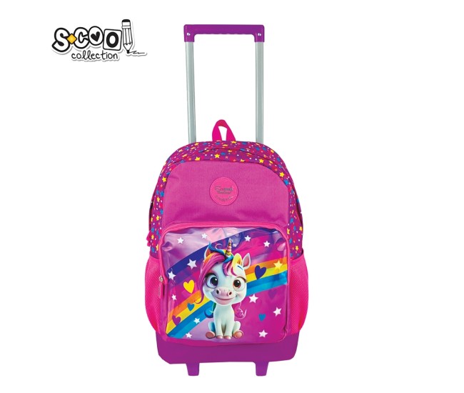 Ghiozdan trolley UNICORN, 45x32x16.5 cm - S-COOL Ghiozdan trolley UNICORN, 45x32x16.5 cm - S-COOL