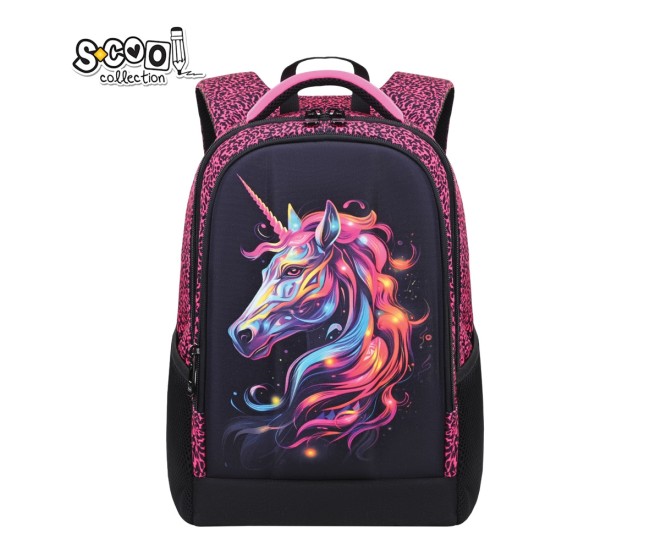 Ghiozdan ergonomic FANTASY UNICORN, 40x29x14 cm - S-COOL Ghiozdan ergonomic FANTASY UNICORN, 40x29x14 cm - S-COOL