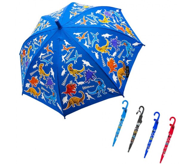 Umbrela copii, cu desene, Dinozauri, 85 cm Umbrela copii, cu desene, Dinozauri, 85 cm