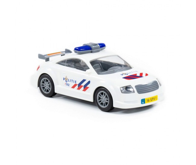 Masinuta politie, cu frictiune, 26.8x11.5x10 cm, Polesie Masinuta politie, cu frictiune, 26.8x11.5x10 cm, Polesie