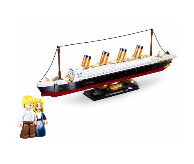 Set de constructie, 481 piese, Titanic - Sluban Set de constructie, 481 piese, Titanic - Sluban