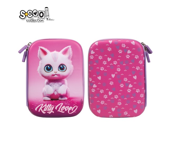 Penar neechipat 3D, KITTY LOVE, 22.5x15.5x5.2 cm - S-COOL Penar neechipat 3D, KITTY LOVE, 22.5x15.5x5.2 cm - S-COOL
