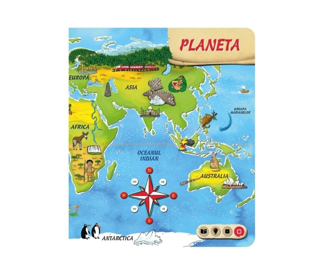 Raspundel Istetel, Carte - Atlasul Lumii, ALBI - BLACKFIRE Raspundel Istetel, Carte - Atlasul Lumii, ALBI - BLACKFIRE