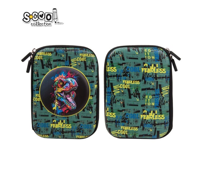 Penar neechipat 3D, 1 fermoar, FEARLESS, 22.5x15.5x6 cm - S-COOL Penar neechipat 3D, 1 fermoar, FEARLESS, 22.5x15.5x6 cm - S-COOL