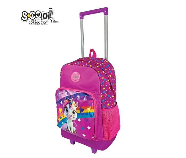 Ghiozdan trolley UNICORN, 45x32x16.5 cm - S-COOL Ghiozdan trolley UNICORN, 45x32x16.5 cm - S-COOL