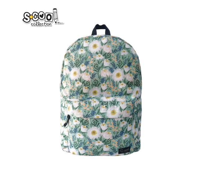 Ghiozdan CLASSIC, FLOWERS, 43x30x16 cm - S-COOL Ghiozdan CLASSIC, FLOWERS, 43x30x16 cm - S-COOL