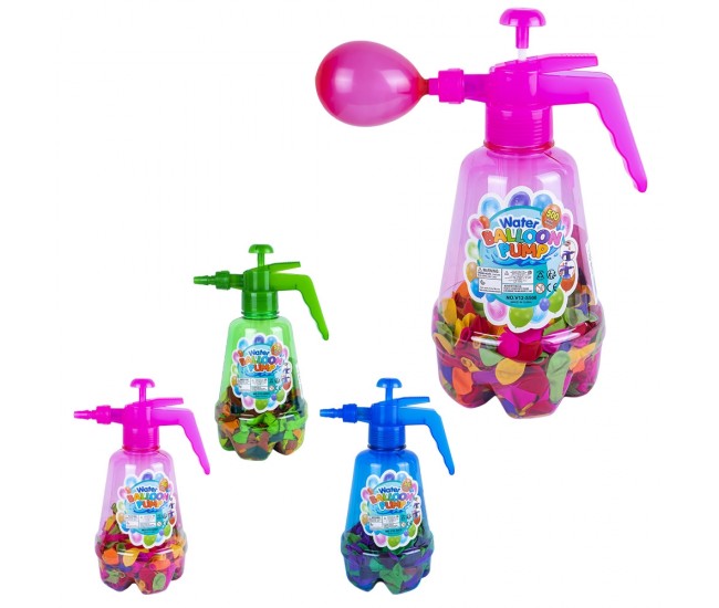 Baloane apa cu pompa de umplere, 500 buc/set Baloane apa cu pompa de umplere, 500 buc/set