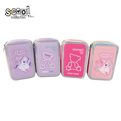 Penar 3 fermoare, FANCY, 19.5x12x6.5 cm - S-COOL