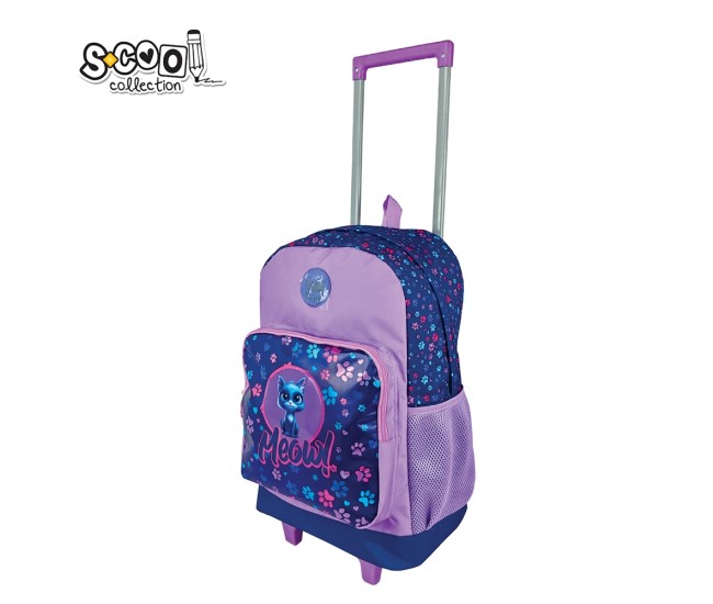 Ghiozdan trolley MEOW, 45x32x16.5 cm - S-COOL