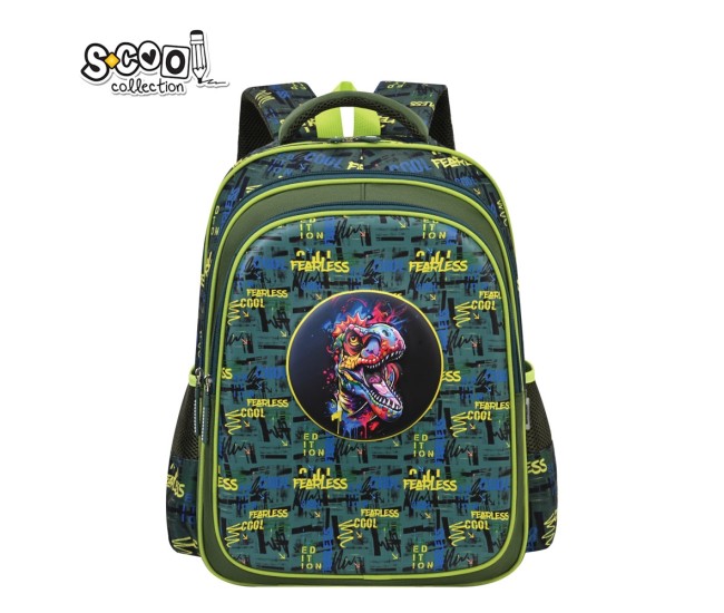 Ghiozdan 3D ergonomic FEARLESS, 43x30x22 cm - S-COOL Ghiozdan 3D ergonomic FEARLESS, 43x30x22 cm - S-COOL