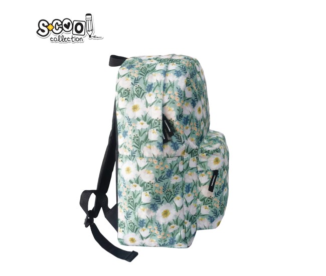 Ghiozdan CLASSIC, FLOWERS, 43x30x16 cm - S-COOL Ghiozdan CLASSIC, FLOWERS, 43x30x16 cm - S-COOL