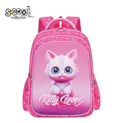 Ghiozdan 3D KITTY LOVE, 30x22x42 cm - S-COOL