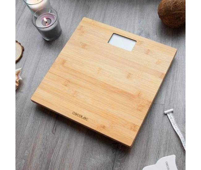 Cantar corporal Cecotec Surface Precision 9300, Lemn de Bambus, Eco-friendly