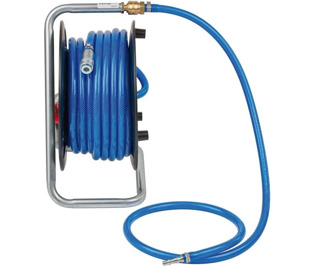 Furtun Aer comprimat compresor Brennenstuhl cu tambur, anti rasucire, 20m, O 9 15mm, 15 bari