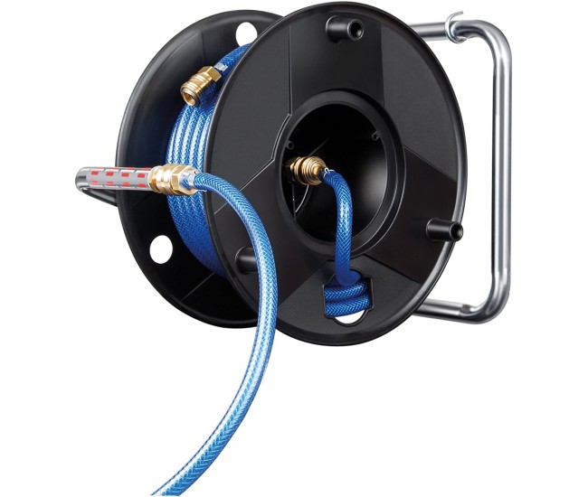 Furtun Aer comprimat compresor Brennenstuhl cu tambur, anti rasucire, 20m, O 9 15mm, 15 bari