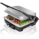 Grill Cecotec 2 in 1, Rock nGrill 2000 W, regulator de putere, piatra antiaderenta, gratar electric si aparat de facut sandvisuri