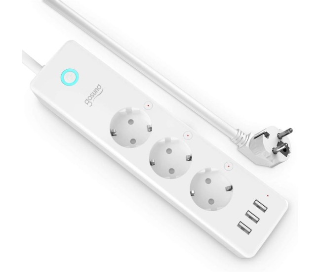 Prelungitor Smart Gosund P1 Plus, Wifi, 15W. 3A Prelungitor Smart Gosund P1 Plus, Wifi, 15W. 3A