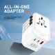 Adaptor priza international GaN LDNIO Z8, 1XUSB, 2XUSB-C, Incarcare rapida, 45W Adaptor priza international GaN LDNIO Z8, 1XUSB, 2XUSB-C, Incarcare rapida, 45W