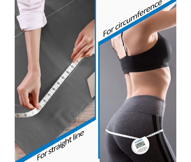 Aparat de masurat inteligent pentru circumferinta corpului Renpho, banda de masurare Bluetooth pentru masurarea dimensiunilor corpului