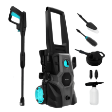 Aparat de spalat cu presiune Cecotec HydroBoost 1600 CarGarden, 135 BAR, 426 L h ,1600 W, Accesorii incluse