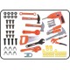 Banc de lucru jucarie Rovo 57008, masina de gaurit electrica, unelte si accesorii, 52 piese Banc de lucru jucarie Rovo 57008, masina de gaurit electrica, unelte si accesorii, 52 piese