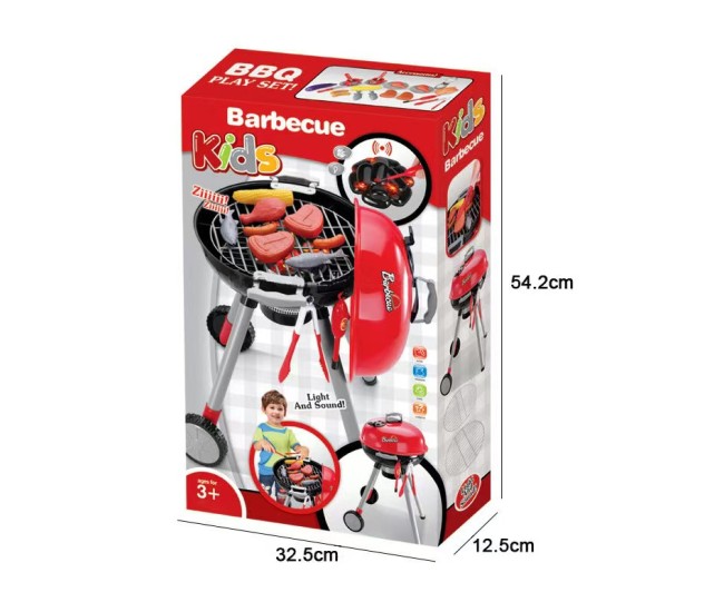 BBQ Grill Gratar jucarie Rovo 901A, lumini si sunete, 22 piese
