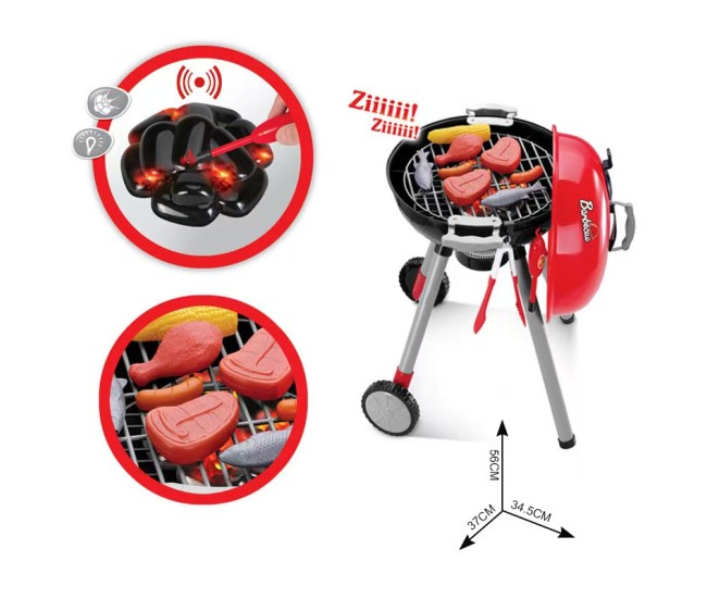 BBQ Grill Gratar jucarie Rovo 901A, lumini si sunete, 22 piese
