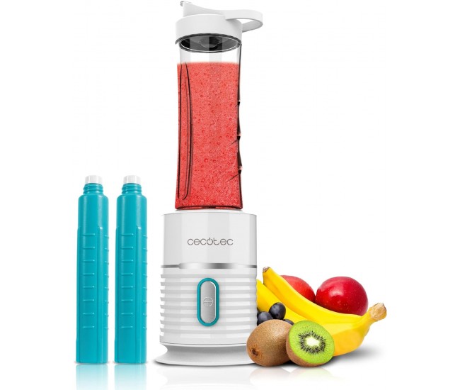 Blender Cecotec Power Titanium 500 EasyGo, 500W, 2 recipiente 600ml, 2 tuburi frigorifice Blender Cecotec Power Titanium 500 EasyGo, 500W, 2 recipiente 600ml, 2 tuburi frigorifice