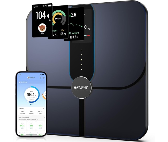 Cantar SMART Digital RENPHO R-A031 Body Composition, Wifi, Bluetooth, Greutate, BMI, Grasime Corporala, Muschi, Oase, Apple Health, Fitbit, Samsung Health Cantar SMART Digital RENPHO R-A031 Body Composition, Wifi, Bluetooth, Greutate, BMI, Grasime Corporala, Muschi, Oase, Apple Health, Fitbit, Samsung Health