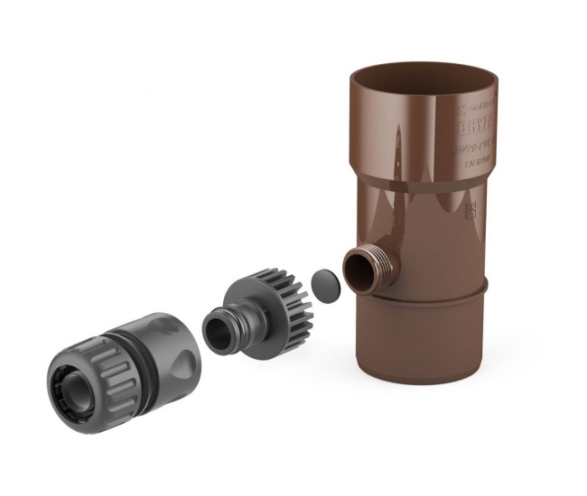 Colector de apa de ploaie Cellfast BRYZA 90 mm - Maro