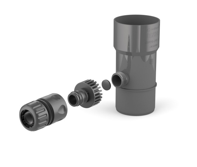 Colector de apa de ploaie Cellfast BRYZA 90 mm - Gri