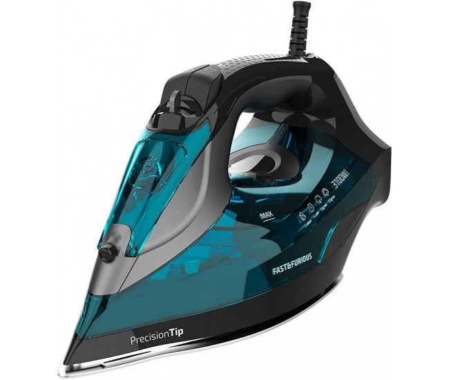 Fier de calcat Cecotec FastFurious 5055 Pro, 3100 W, talpa ceramica, abur continuu 65 g m, rafala de abur 255 g min Fier de calcat Cecotec FastFurious 5055 Pro, 3100 W, talpa ceramica, abur continuu 65 g m, rafala de abur 255 g min