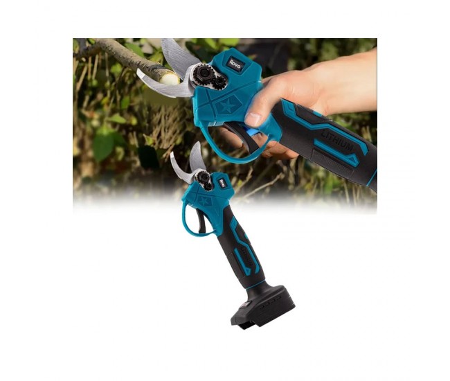 Foarfeca electrica pentru gradina Rovo RV-FE, motor brushless, 2 acumulatori 2000mAh, 800W, valiza de transport Foarfeca electrica pentru gradina Rovo RV-FE, motor brushless, 2 acumulatori 2000mAh, 800W, valiza de transport