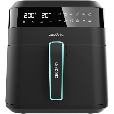 Friteuza cu aer cald, fara ulei Cecotec Cecofry Experience 6000, 1700W, 6L, Control tactil, 9 Programe Presetate