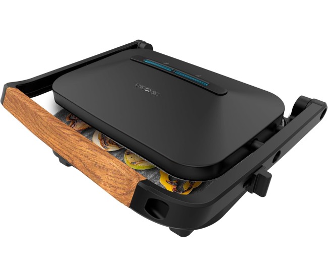 Grill Electric Cecotec Rock nGrill 1200 Wood, 1300 W, Invelis piatra RockStone Grill Electric Cecotec Rock nGrill 1200 Wood, 1300 W, Invelis piatra RockStone