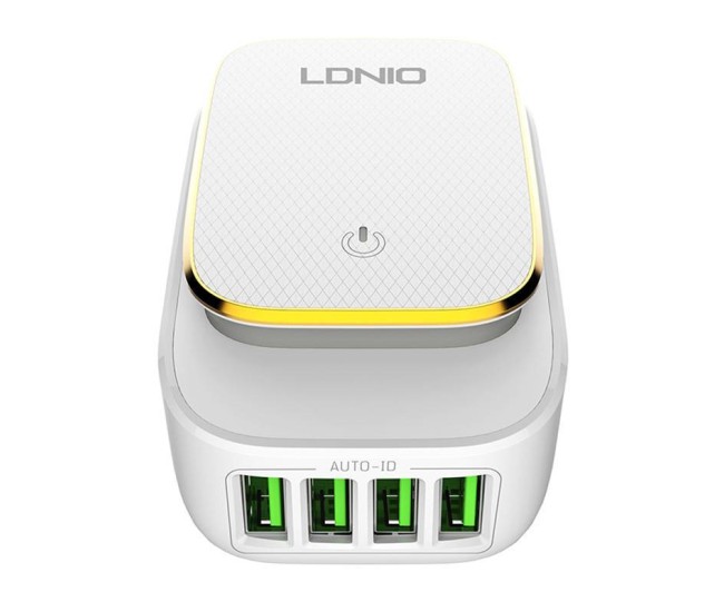 Incarcator Retea cu functie de lumina de noapte LDNIO A4405, 3x USB, 22W