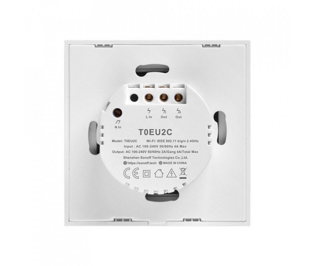 Intrerupator Smart cu Touch Sonoff T0 EU TX , WiFi, (2 canale) Intrerupator Smart cu Touch Sonoff T0 EU TX , WiFi, (2 canale)