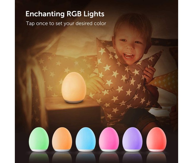 Lampa de veghe VAVA VA-CL009 LED, RGB, cu reglare touch a Intensitatii, lumina calda