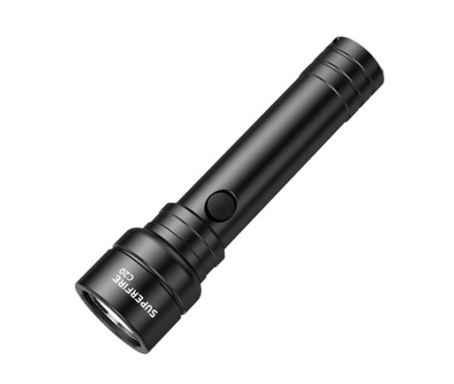 Lanterna LED Superfire C20, 1100lm, 240m, incarcare USB-C, Negru Lanterna LED Superfire C20, 1100lm, 240m, incarcare USB-C, Negru