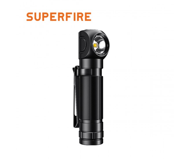 Lanterna Multifunctionala LED Superfire TH04, USB, 600lm, 120m, incarcare USB-C, suport cap, prindere magnetica Lanterna Multifunctionala LED Superfire TH04, USB, 600lm, 120m, incarcare USB-C, suport cap, prindere magnetica