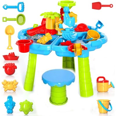 Masuta de joaca Rovo J9125 pentru apa si nisip, accesorii incluse