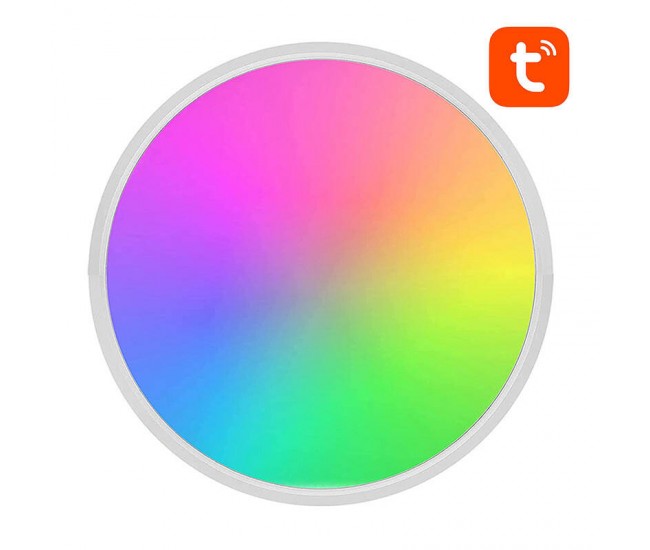 Plafoniera cu LED Gosund LB12, RGB+CW, 30cm, 24W,1920lm,  Telecomanda, control aplicatie