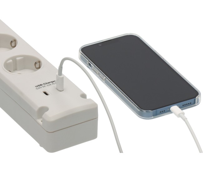 Prelungitor Brennenstuhl Bremounta 5 prize, 2 x USB-C, 3m, Buton On Off, prindere in suruburi , Alb Prelungitor Brennenstuhl Bremounta 5 prize, 2 x USB-C, 3m, Buton On Off, prindere in suruburi , Alb