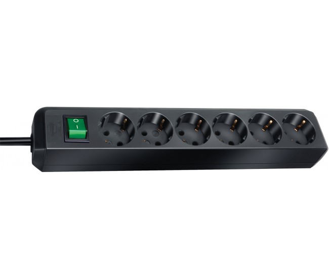 Prelungitor Brennenstuhl Eco-Line 6 prize, 3m H05VV-F 3G1,5 Negru Prelungitor Brennenstuhl Eco-Line 6 prize, 3m H05VV-F 3G1,5 Negru