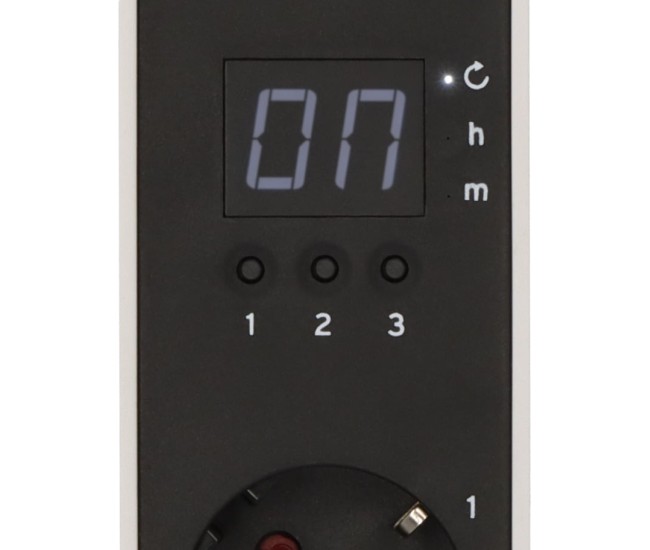 Prelungitor Brennenstuhl Ecolor 3 prize, countdown, 1x USB A, 1x USB-C, Buton On Off 1,5m H05VVF 3G1,5, alb negru