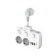 Prelungitor LDNIO SE2435, 2 prize, 3 X USB-A, 1X USB-C, incarcare rapida QC 3.0, 10A Prelungitor LDNIO SE2435, 2 prize, 3 X USB-A, 1X USB-C, incarcare rapida QC 3.0, 10A