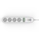 Prelungitor LDNIO SE4432, 4 prize, 4 X USB-A, PD Quick Charge, 17W, 2m Prelungitor LDNIO SE4432, 4 prize, 4 X USB-A, PD Quick Charge, 17W, 2m