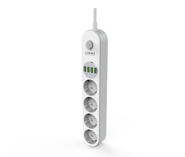 Prelungitor LDNIO SE4432, 4 prize, 4 X USB-A, PD Quick Charge, 17W, 2m Prelungitor LDNIO SE4432, 4 prize, 4 X USB-A, PD Quick Charge, 17W, 2m