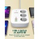 Prelungitor Smart WIFI LDNIO SEW3452, 3 prize, 3 X USB-A, 1X USB-C, 30W, 2m, incarcare rapida QC 3.0, Tuya Prelungitor Smart WIFI LDNIO SEW3452, 3 prize, 3 X USB-A, 1X USB-C, 30W, 2m, incarcare rapida QC 3.0, Tuya