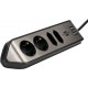 Prelungitor pentru perete colt Brennenstuhl Estilo 4 prize, 2 USB, 3.1 A, 2m Inox, Adeziv inclus, Argintiu-Negru Prelungitor pentru perete colt Brennenstuhl Estilo 4 prize, 2 USB, 3.1 A, 2m Inox, Adeziv inclus, Argintiu-Negru